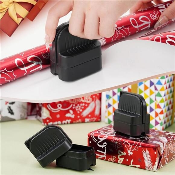 2Pcs Wrapping Paper Cutter, Gift Wrap Cutter with 2 Replaceable Blade 4 Wheels - Picture 2 of 7